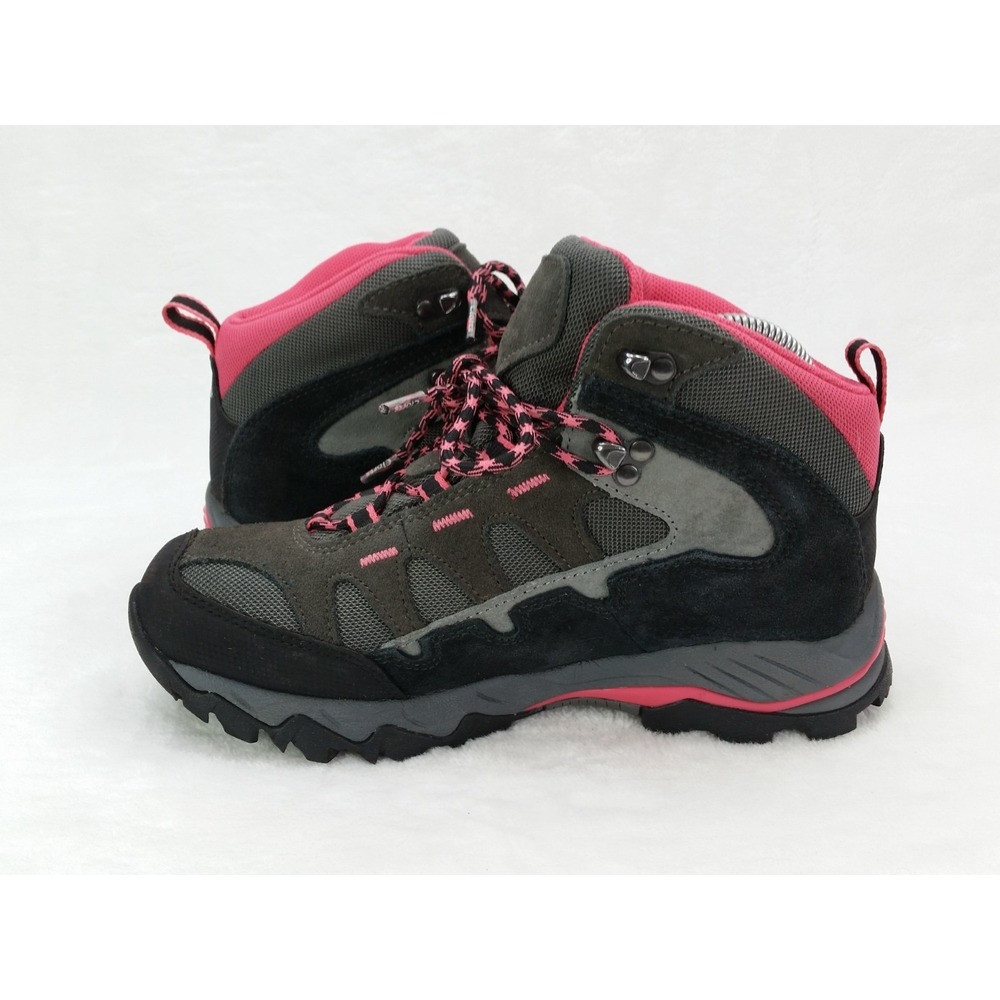 Women's CLORTS HKM-823E All Terrain Gray Pink Suede Hiking Trail Boots Shoes 7.5 - Picture 10 of 13